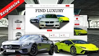 Create A Responsive Car Selling Website Design Using HTML - CSS - JavaScript || Step By Step