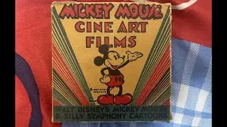 Mickey Mouse - Donald the Staker/On Ice (1935) - Standard 8mm Black and White Silent Print (Warped)