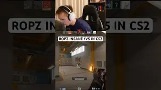 Ropz INSANE 1V5 In CS2 🤯 #cs2 #shorts