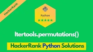 HackerRank Itertools.permutations() problem solution in Python | Python problems solutions