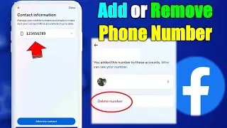 How to Add or Remove Phone Number in Facebook Account