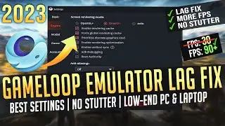 🔧Gameloop Lag Fix 2023 | PUBG Emulator Lag fix | Best Gameloop Settings For pubg Mobile - Low End Pc