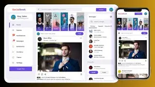 Build A Responsive Social Media Website Like Facebook /Instagram Using HTML CSS & JS Website Design