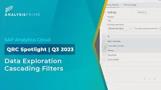 Data analyzer – Option to Turn on a Cascading Filter Effect