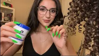 you have curly hair. can i play with it? (asmr)