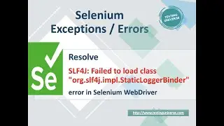 Resolve SLF4J: Failed to load class "org.slf4j.impl.StaticLoggerBinder" in Selenium WebDriver