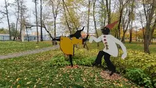 Парк писателей в г. Ирпень. Короткая осенняя зарисовка осеннего парка.