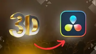 How To Make 3D TEXT In Davinci Resolve 19