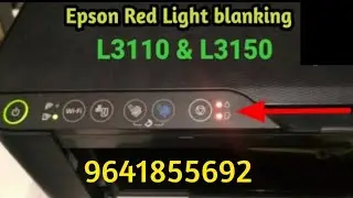 Epson L3150 red light blinking solution