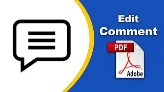 How to edit comments in a pdf file (Edit PDF) using Adobe Acrobat Pro DC