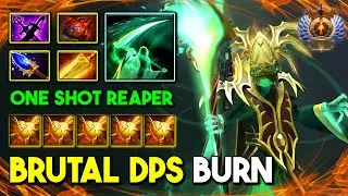 ULTRA AGGRESSIVE OFFLANE Necrophos 1st Item Radiance Brutal DPS Burn With One Shot Reaper Kill DotA2