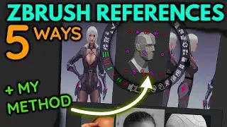 🦜5 Places To Put Reference In ZBrush + Best Method