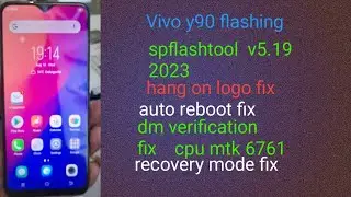 Vivo y90 flashing hang on logo fix 