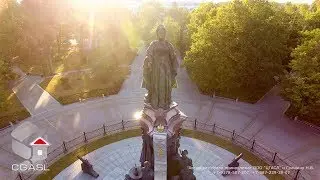 Аэросъемка города Краснодар (Памятник Екатерине II)