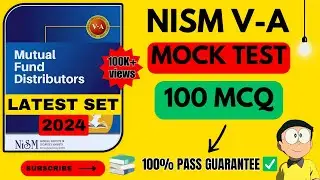 NISM VA MOCK TEST - 2024 | NISM 5A EXAM PREPARATION | NISM MOCK TEST in HINDI 2024 | 