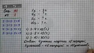 Страница 90 Задание 2 – Математика 2 класс Моро М.И. – Учебник Часть 2