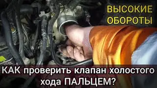 Не падают обороты после прогрева, повышенный расход Toyota Cami. Как проверить клапан ХХ пальцем.