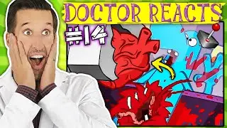 ER Doctor REACTS to Happy Tree Friends Injuries #14