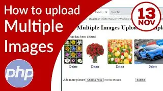 How to upload multiple images with PHP + limit the image size while uploading