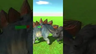 STEGOSAURUS VS WOOLLY RHINO - ARBS - Animal Revolt Battle Simulator