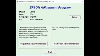 How to Reset Epson L3116