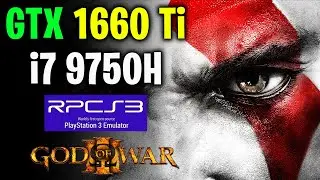 God Of War 3 RPCS3 | GTX 1660 Ti + i7 9750H | PS3 Emulator | Performance test in 1080p