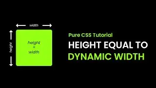 Make Height Equal To Width Dynamically With CSS