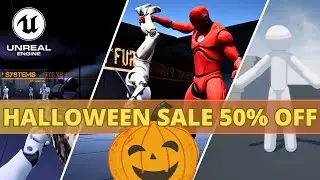 HALLOWEEN COMBAT UNREAL SALE - 50% OFF Combat Fury, FPS Toolkit, Dodge It Component & More!