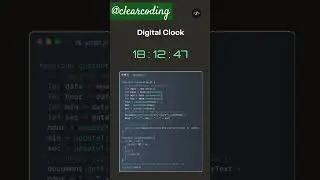 Digital Clock | with HTML, CSS or JS 