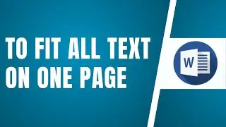 Shrink To Fit In Word | How To Fit All Text On One Page In Word