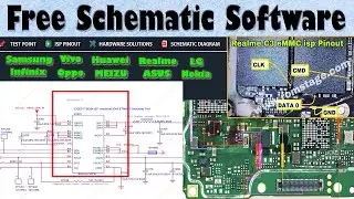 Free Schematic Diagram Software with ISP Pinout and Test points