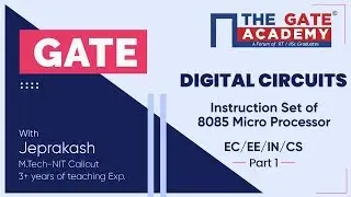 Instruction Set of 8085 Micro Processor (Part-1) | Digital Circuits | GATE  Free Lectures