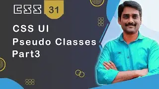 CSS UI Pseudo Classes Part 3 - CSS Tutorial 31