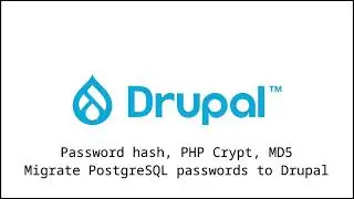 Как правильно хранить пароли в БД / How to properly store passwords in DB? Drupal / PHP / PostgreSQL