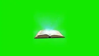 Футаж Волшебная Книга на зелёном фоне - хромакей