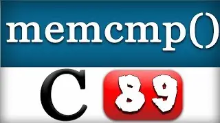 memcmp Function in C Programming Language Video Tutorial