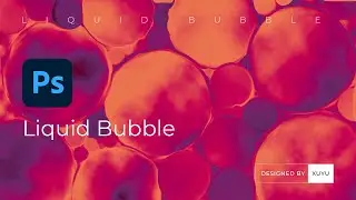 How To Make Liquid bubble Gradient Background || Adobe Photoshop Tutorial