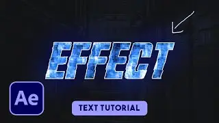 Create a GLOWING TEXTURED TEXT in AFTER EFFECTS | Tutorial