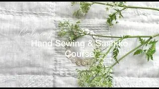Calming hand sewing and sashiko course membership
