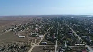 Село Суворовское, Сакский район, Республика Крым. Вид с высоты птичьего полета.