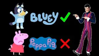 Robbie Rotten hides Peppa Pig