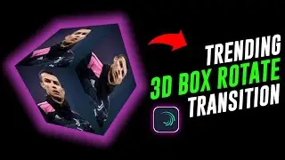 new trending 3d Box rotating transition tutorial in alightmotion - well explained video♥️