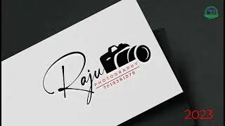Signature Photography logo design in Illustrator tutorial 2023
