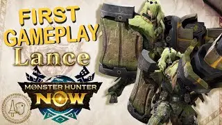 First MH Now Lance Gameplay By Capcom TV  Moveset Analysis   Monster Hunter Now December Update
