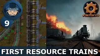 FIRST RESOURCE TRAINS - Step 9: Factorio Megabase (Step-By-Step)