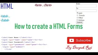 How To create a HTML Forms | HTML Forms