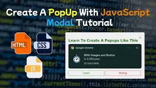 Create a Popup With JavaScript - Modal Tutorial