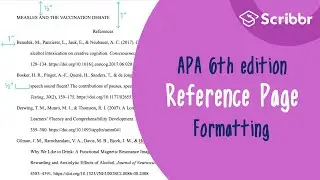 Formatting the APA Reference Page in Google Docs (6th Edition) | Scribbr 🎓