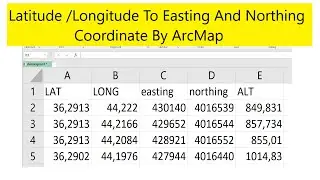 How to convert Longitude/Latitude to Easting/Northing in ArcMap | Convert lat/long To UTM