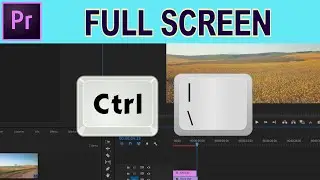 Full Screen : Remove Title Bar - Adobe Premiere Pro Shortcut